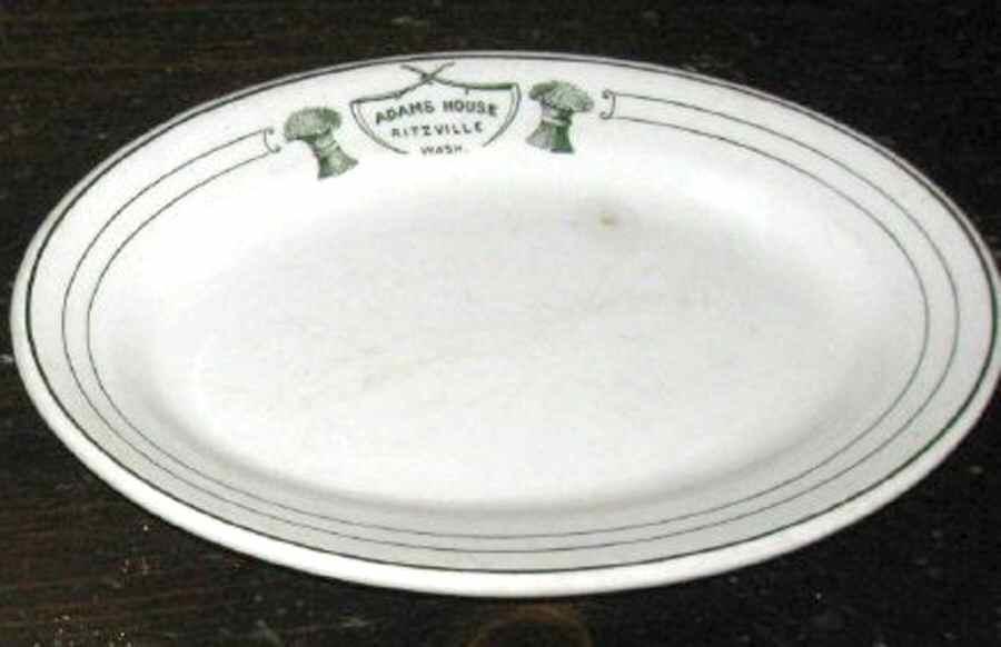 Adams House 12" Oval Serving Platter by John Maddock & Sons-1