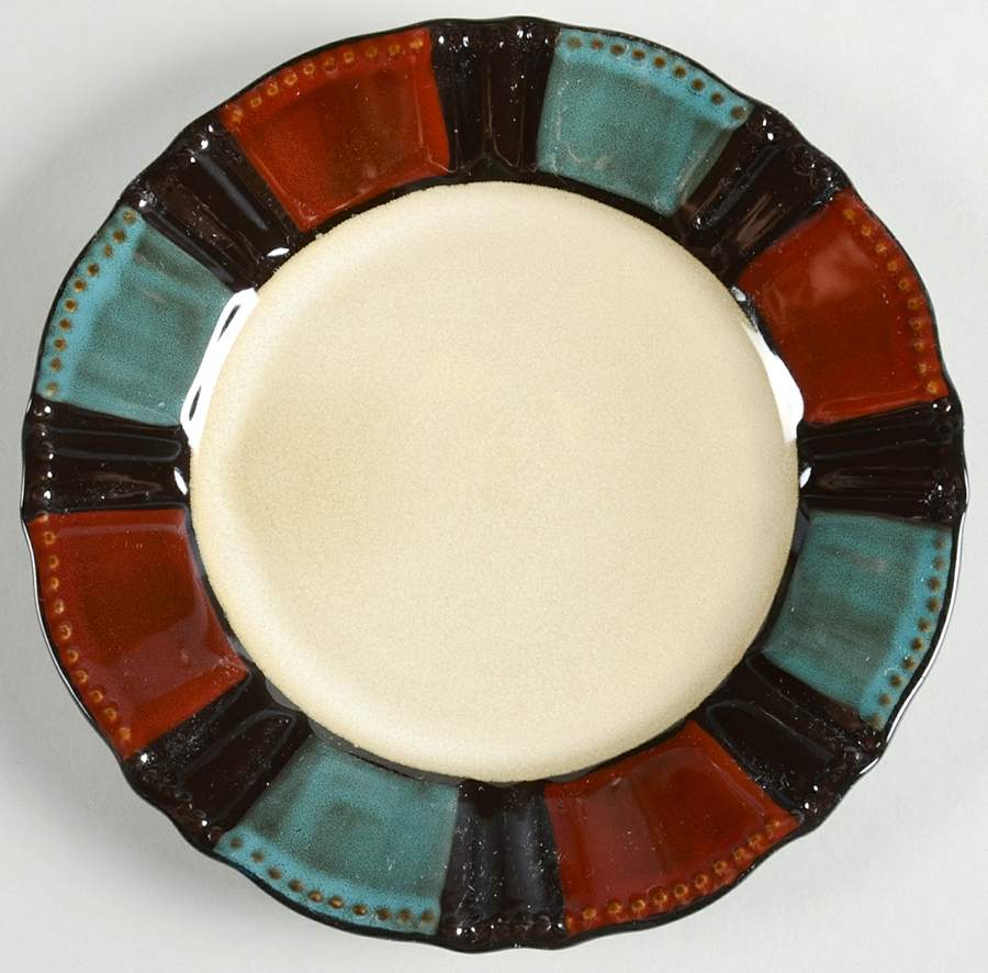 Baroque Red Salad Plate by Mikasa-1