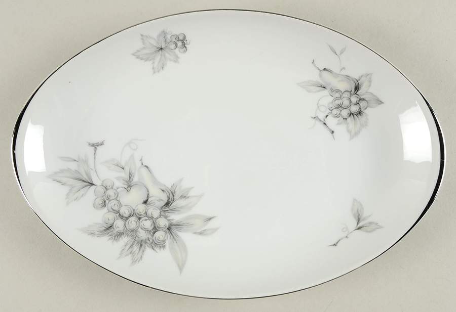 Shadow 12" Oval Serving Platter by Meito-1
