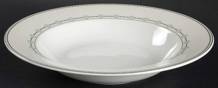 Floral Strand Large Rim Soup Bowl by Mikasa-1