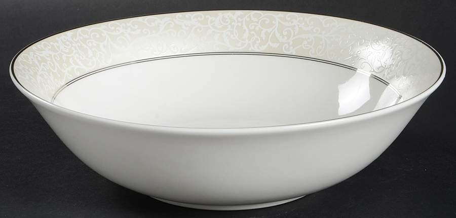 Parchment Ivory 9" Round Vegetable Bowl by Mikasa-1