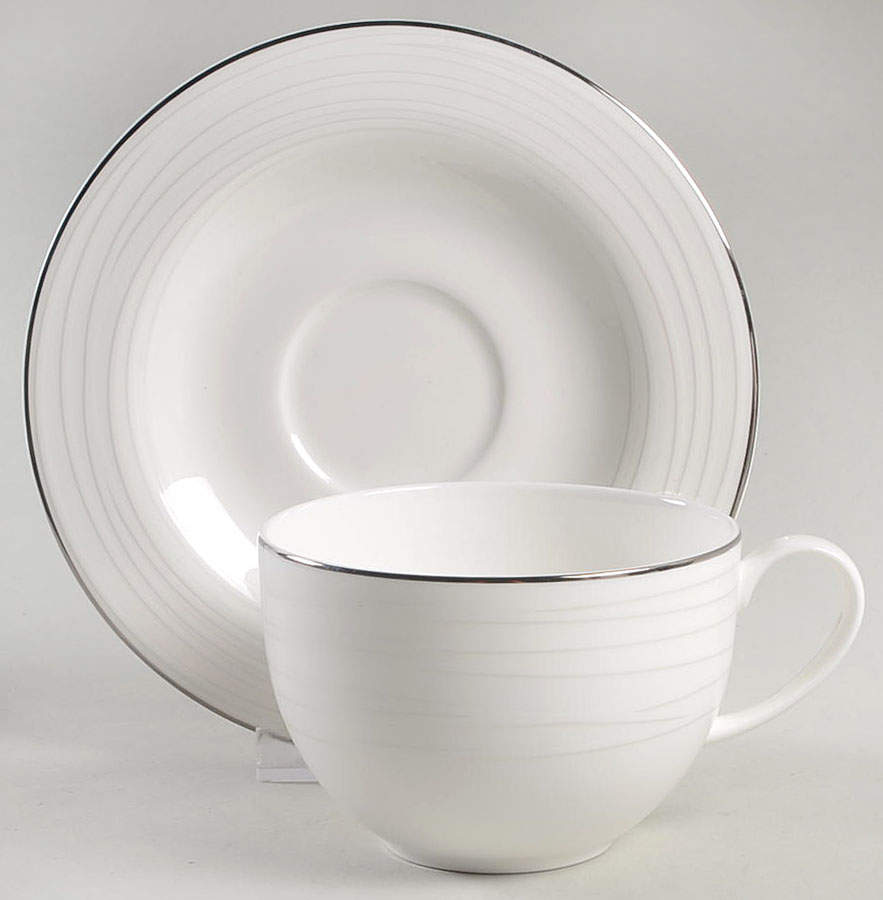 Fontaine Flat Cup & Saucer Set by Mikasa-1