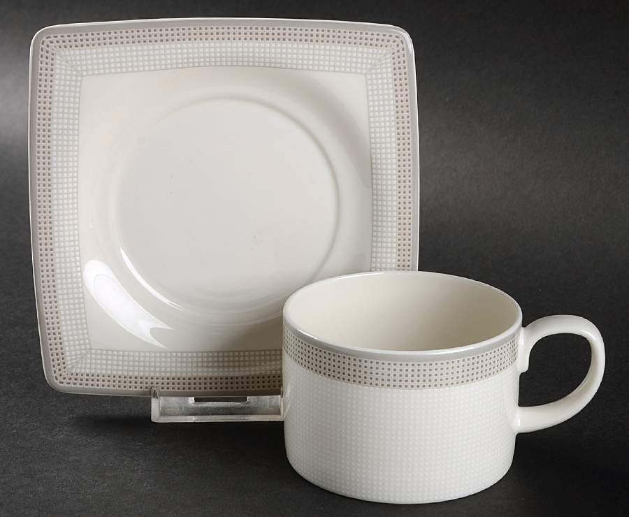 Strada Flat Cup & Saucer Set by Mikasa-1