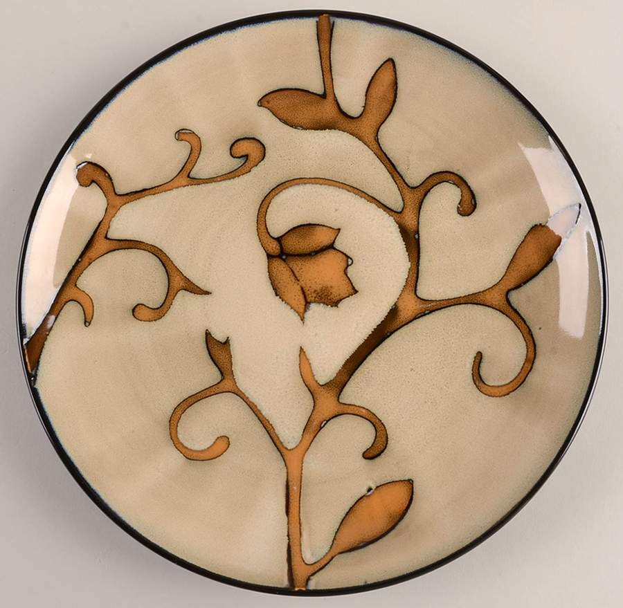 Gold Scroll Salad Plate by Mikasa-1