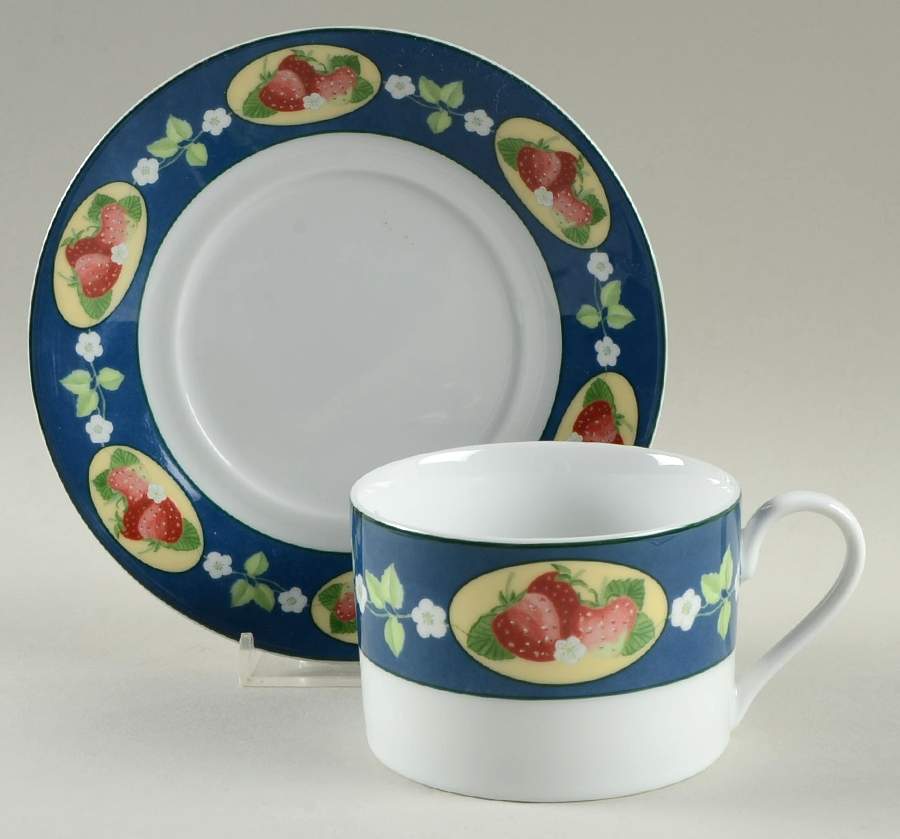 Garden Classic Flat Cup & Saucer Set by Mikasa-1