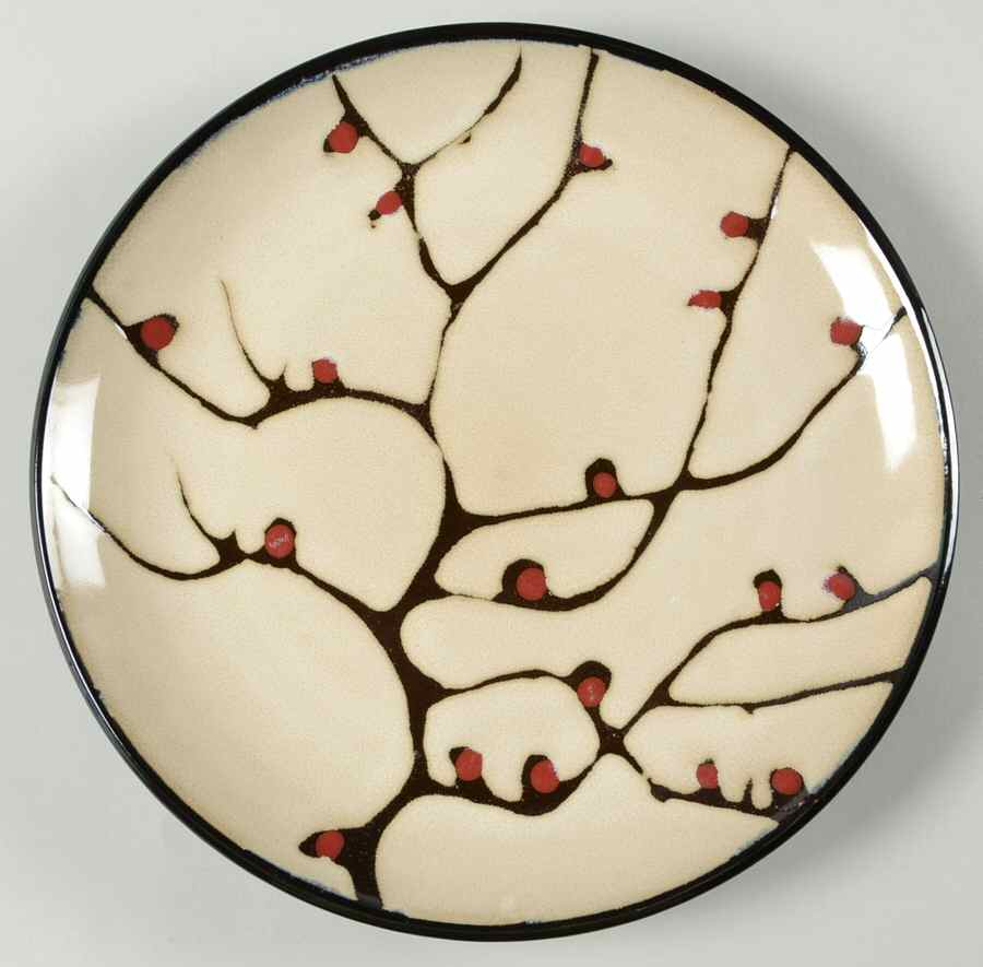 Anissa Red Salad Plate by Mikasa-1