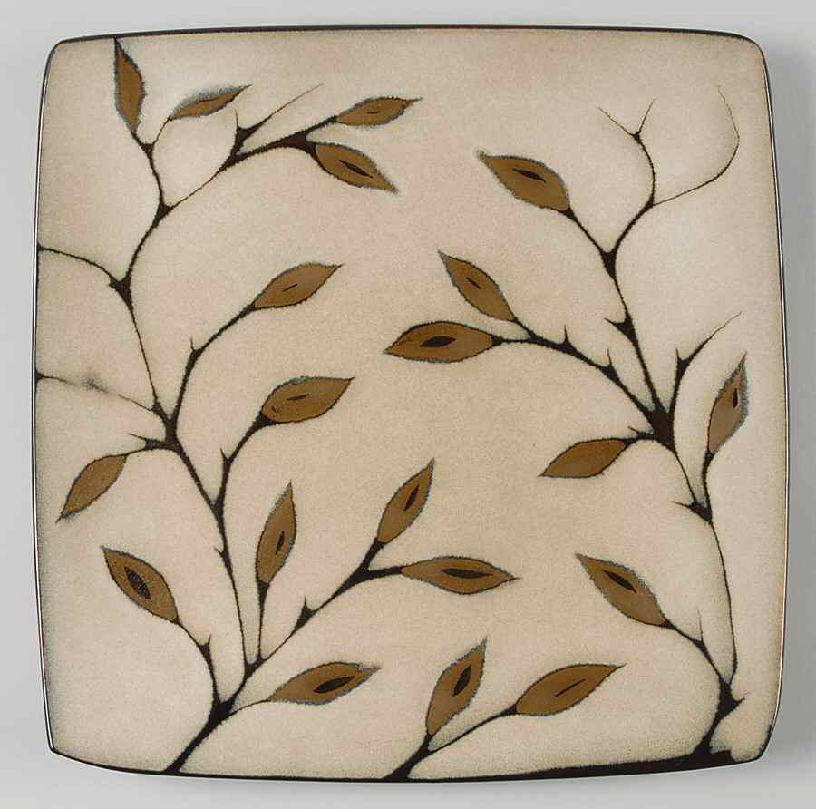 Leaves Dinner Plate by Mikasa-1