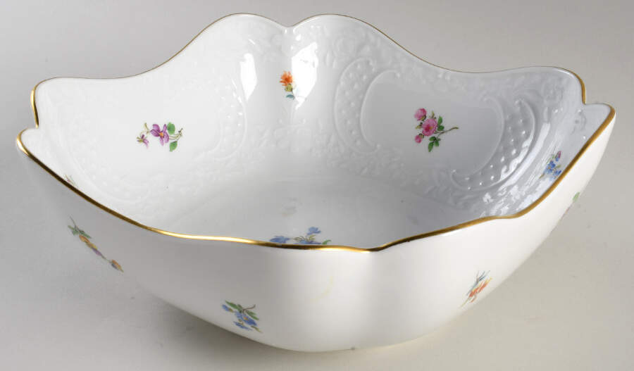 MSS192 8" Square Vegetable Bowl by Meissen (Germany)-1