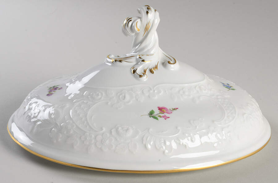 MSS192 Lid for Oval Vegetable by Meissen (Germany)-1