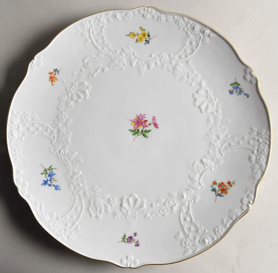 MSS192 Cake Plate by Meissen (Germany)-1