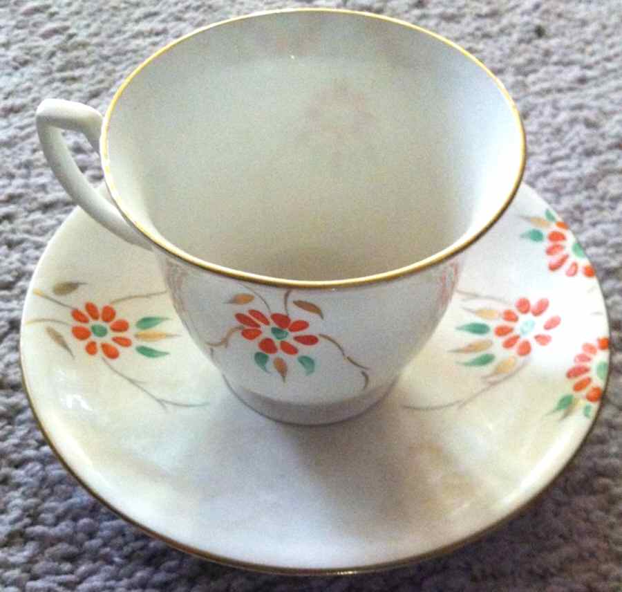 4843 Footed Cup & Saucer Set by Melba-1