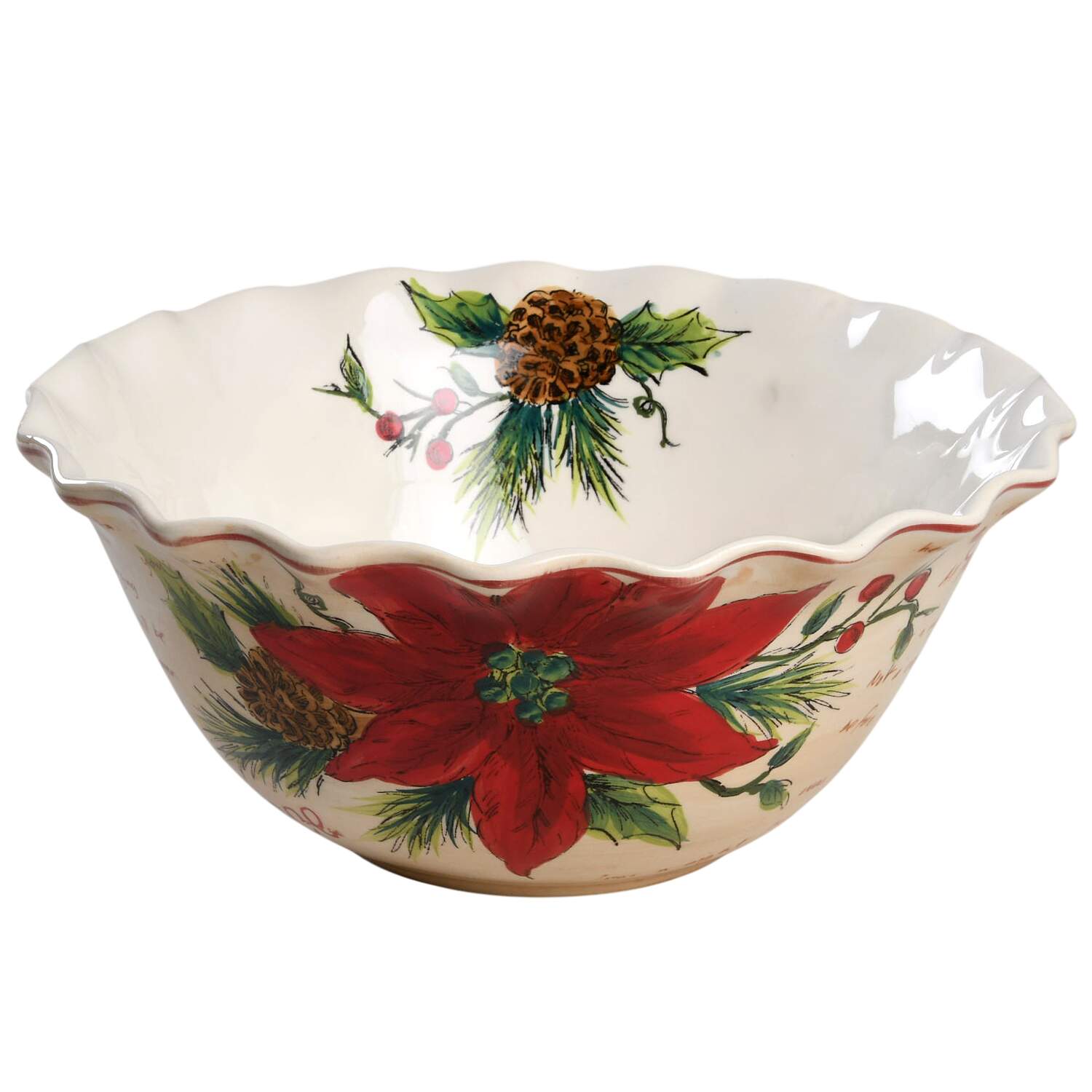 Noel 10" Ruffled Bowl by Maxcera Corp-1