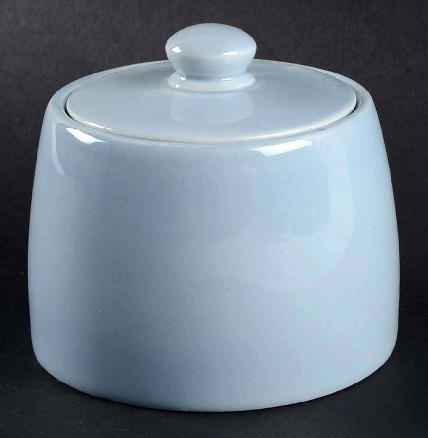 Classic Sky Blue Sugar Bowl & Lid by Martha Stewart-1