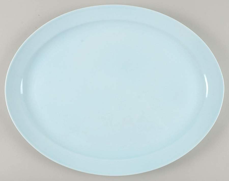 Skylands Blue 18" Oval Serving Platter by Martha Stewart-1