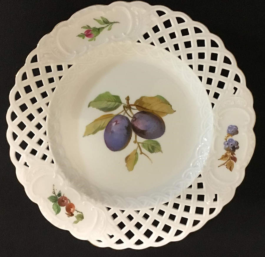 1506 Pierced Edge Luncheon Plate by Meissen (Germany)-1