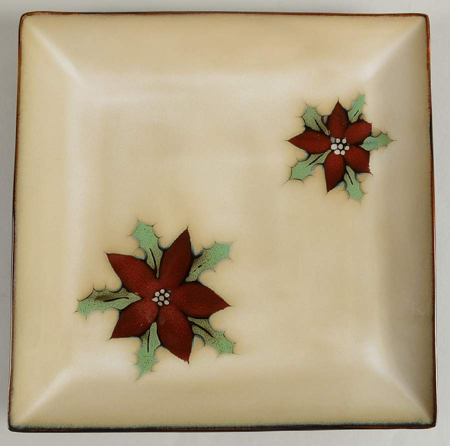 Christmas Blossom Square Dinner Plate by Mikasa-1