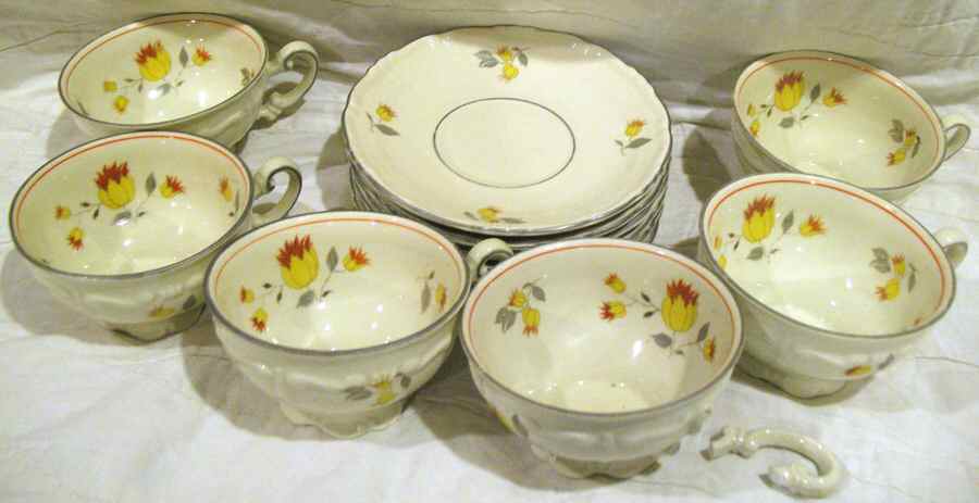 71514 Footed Cup & Saucer Set by Mitterteich-1