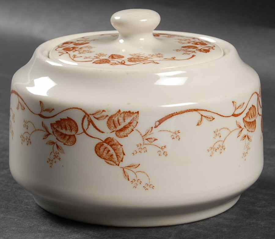 Pembroke Sugar Bowl & Lid by Mayer (American)-1