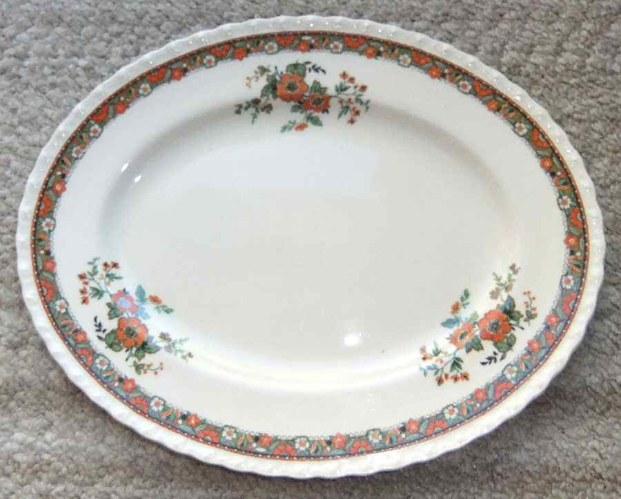 MYO155 12" Oval Serving Platter by Myott Staffordshire-1
