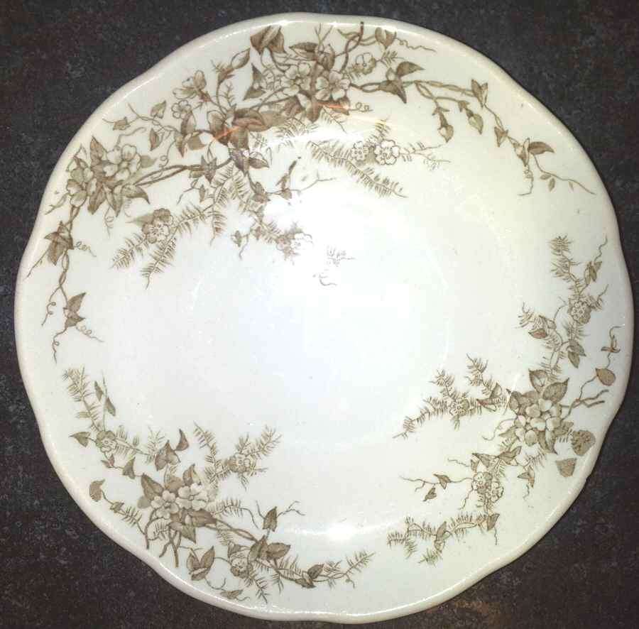 Spray Brown Saucer by Alfred Meakin-1