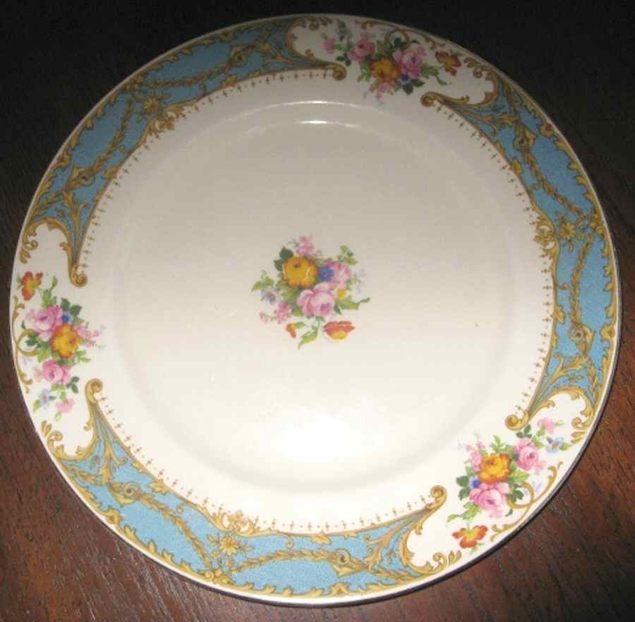 Triumph Blue Dinner Plate by Myott Staffordshire-1