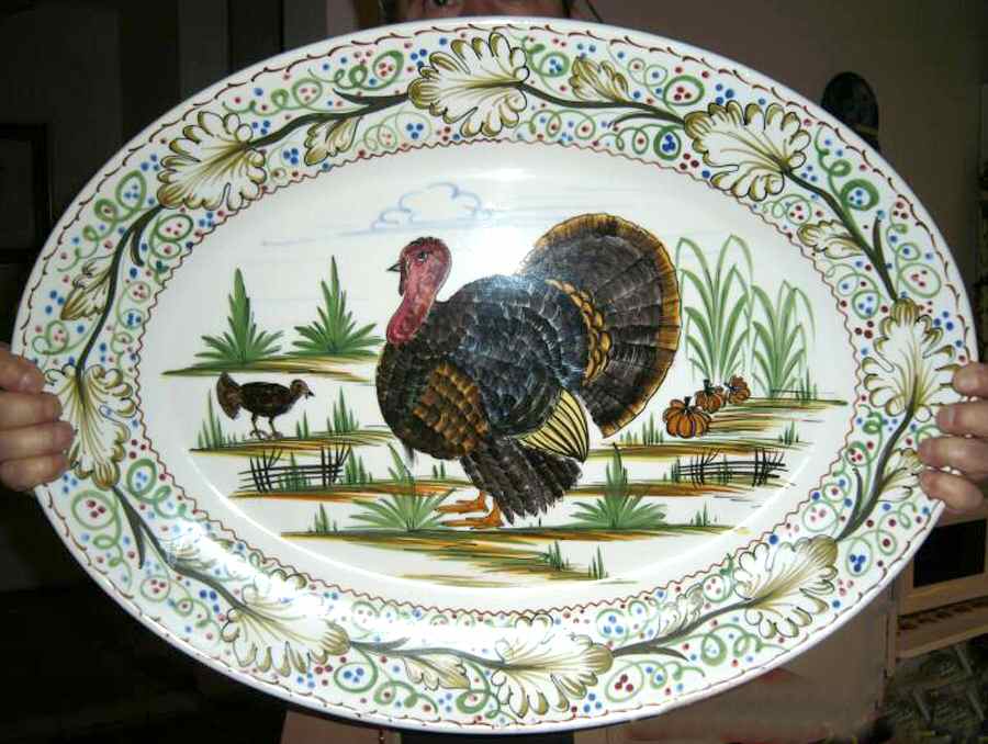 502-0770-B 23" Oval Serving Platter by Mancioli-1