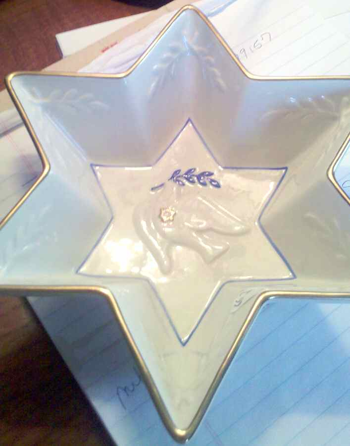 Chanukah Open Candy Dish by Mikasa-1