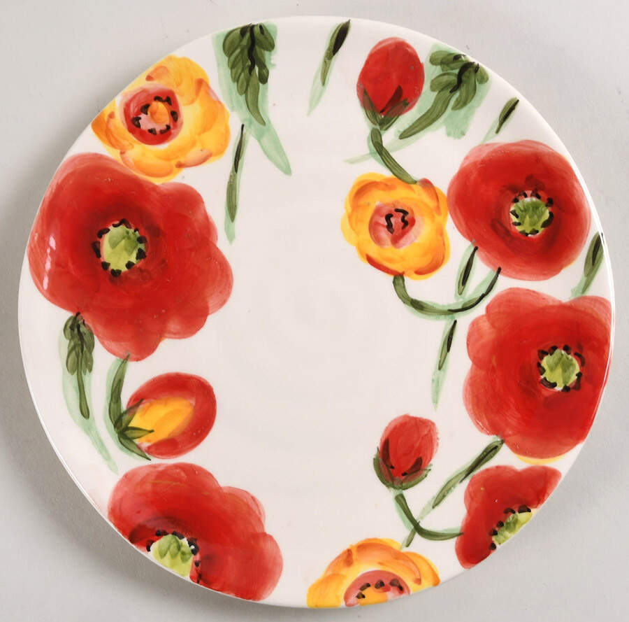 Poppy Pops Salad Plate by Maxcera Corp-1