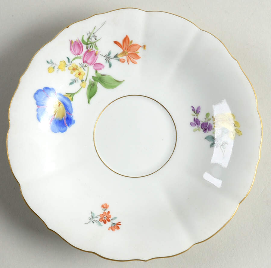 MSS197 Saucer for Flat Cup by Meissen (Germany)-1