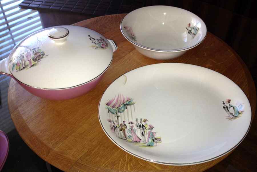 My Fair Lady 12" Oval Serving Platter by Alfred Meakin-1