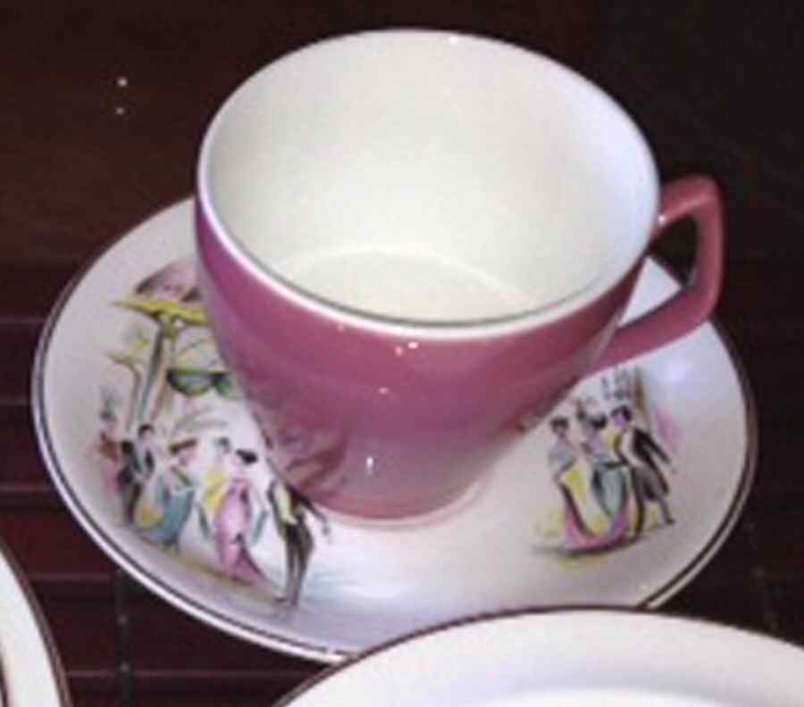 My Fair Lady Flat Cup & Saucer Set by Alfred Meakin-1