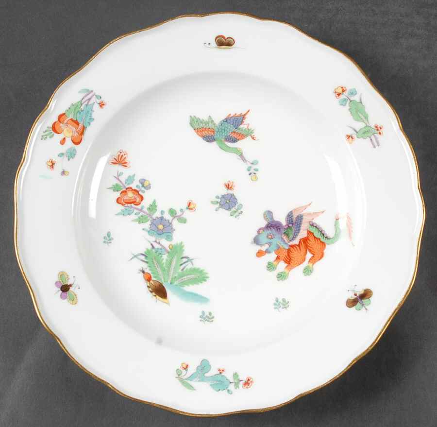 MSS199 Large Rim Soup Bowl by Meissen (Germany)-1