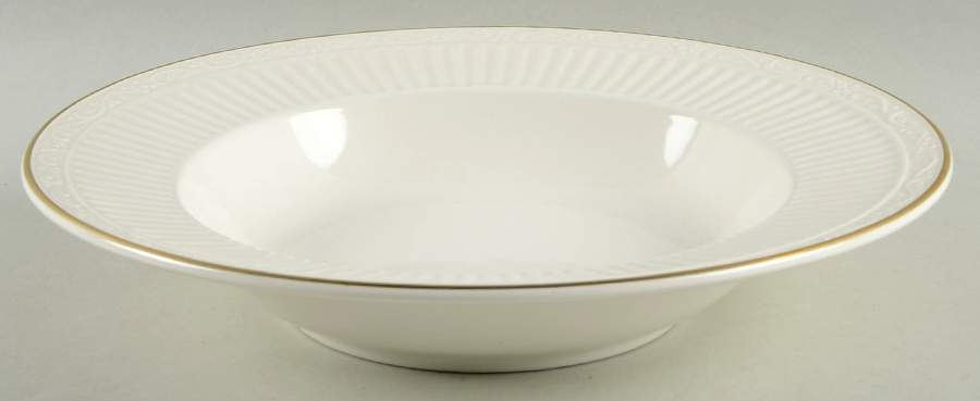 Italian Countryside Gold Large Rim Soup Bowl by Mikasa-1