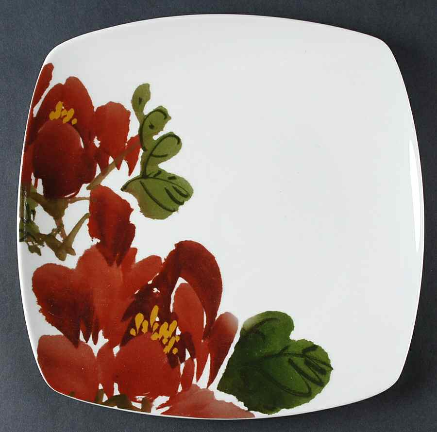 Geranium Square Dinner Plate by Mikasa-1