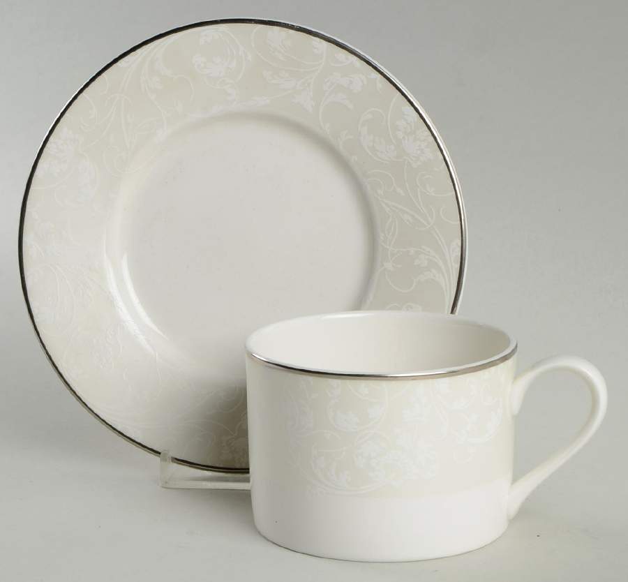 Tanglewood Flat Cup & Saucer Set by Mikasa-1