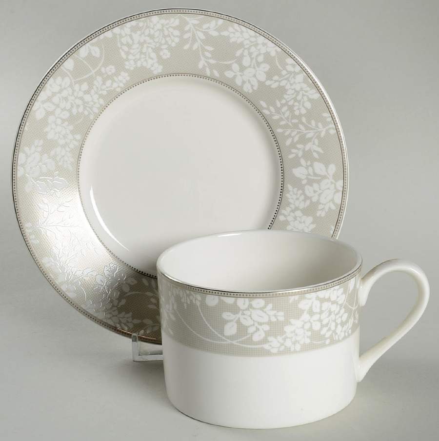 Something Borrowed Flat Cup & Saucer Set by Mikasa-1