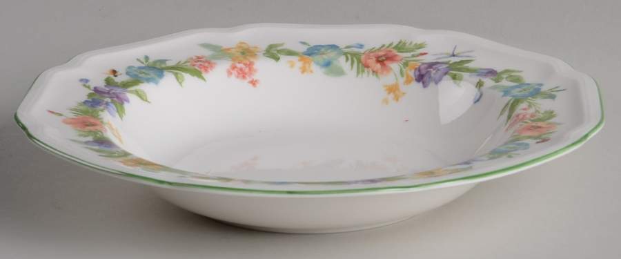 Antique Garden Large Rim Soup Bowl by Mikasa-1