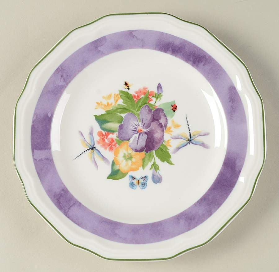 Antique Garden Tidbit Plate by Mikasa-1