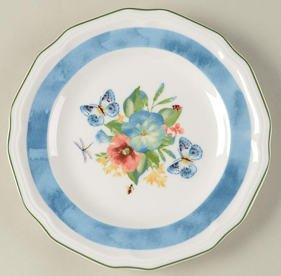 Antique Garden Tidbit Plate by Mikasa-1
