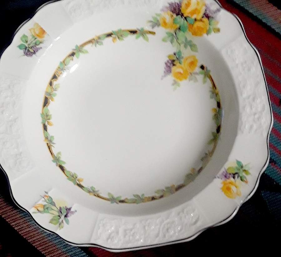 Clean Sweep Rim Soup Bowl by Myott Staffordshire-1