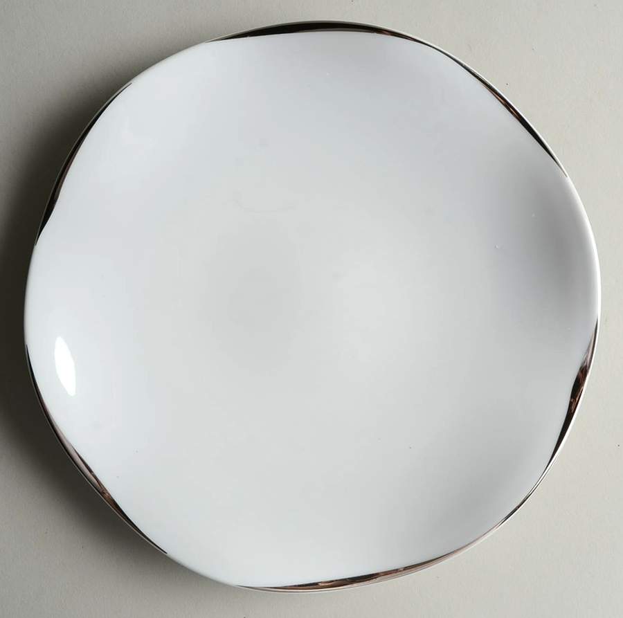 Etincelle Platine (Platinum) Salad/Dessert Plate by Medard de Noblat-1