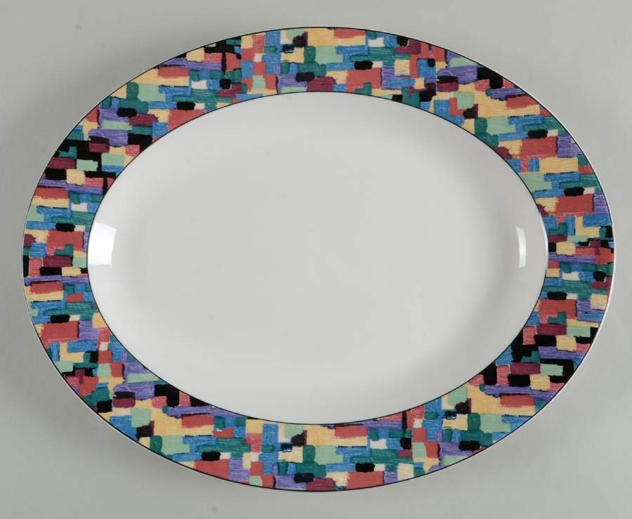 Gotham 14" Oval Serving Platter by Mikasa-1