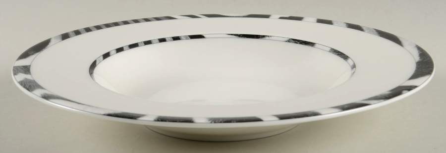 Wild Zebra Large Rim Soup Bowl by Mikasa-1