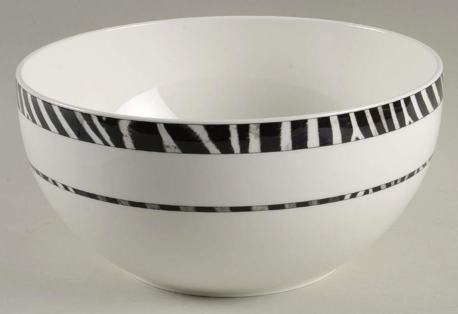 Wild Zebra 9" Round Vegetable Bowl by Mikasa-1