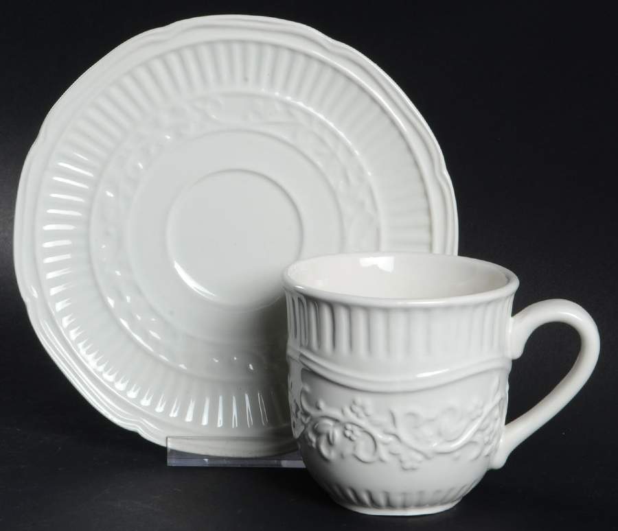 American Countryside Flat Cup & Saucer Set by Mikasa-1