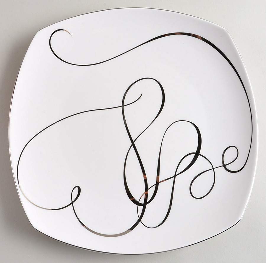 Love Story Square 11" Square Serving Platter by Mikasa-1