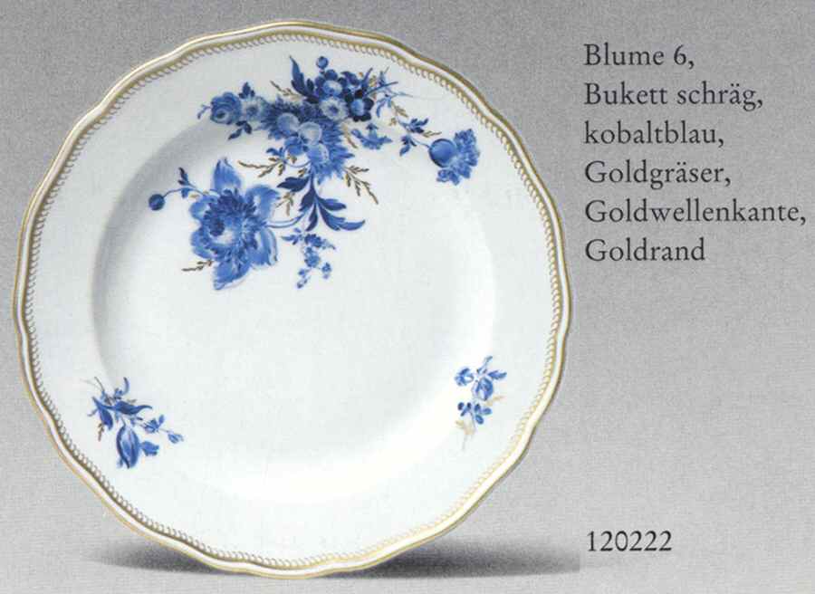 120222 Dinner Plate by Meissen (Germany)-1