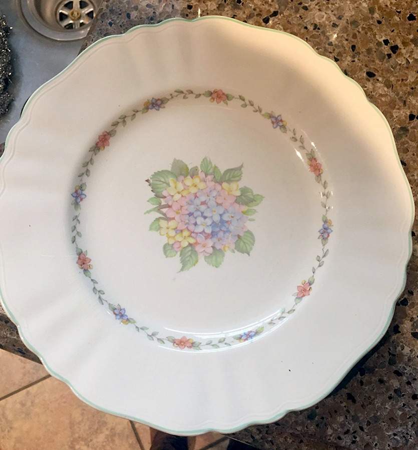 Hydrangea (Glamour) Dinner Plate by J & G Meakin-1