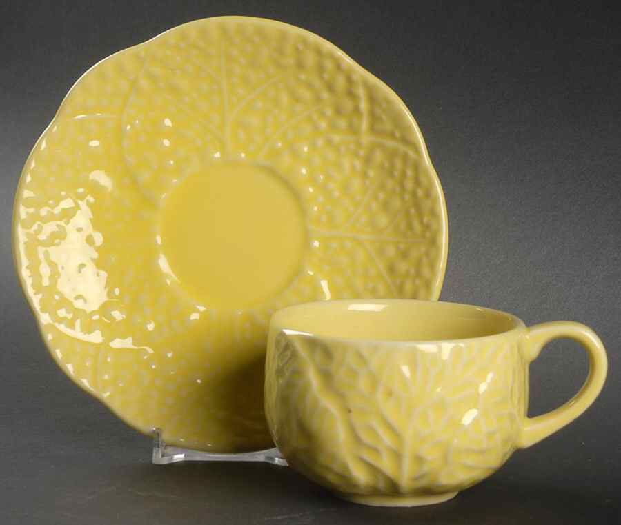 MAN12 Flat Cup & Saucer Set by Seymour Mann-1