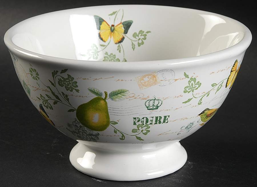 Antique Countryside Footed Soup/Cereal Bowl by Mikasa-1